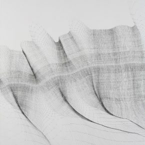 Conversation Of Breath No.6, Ink on canvas, 185x150cm, 2014