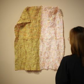 How Small Things Hold no.1, 2025, marker on heneycomb paper, 91 x 75.5 cm How Small Things Hold no.1, 2025, marker on heneycomb paper, 91 x 75.5 cm
