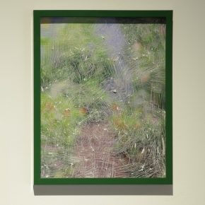 There is No Eternal Peace no.1, 2023, scrape on photo of Jiratchaya Pripwai's garden There is No Eternal Peace no.1, 2023, scrape on photo of Jiratchaya Pripwai's garden