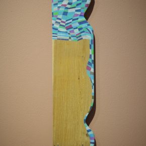 When Silence Takes Shape no.1, 2023, colored pencil on found teak wood, 44.2 x 11.9 cm When Silence Takes Shape no.1, 2023, colored pencil on found teak wood, 44.2 x 11.9 cm